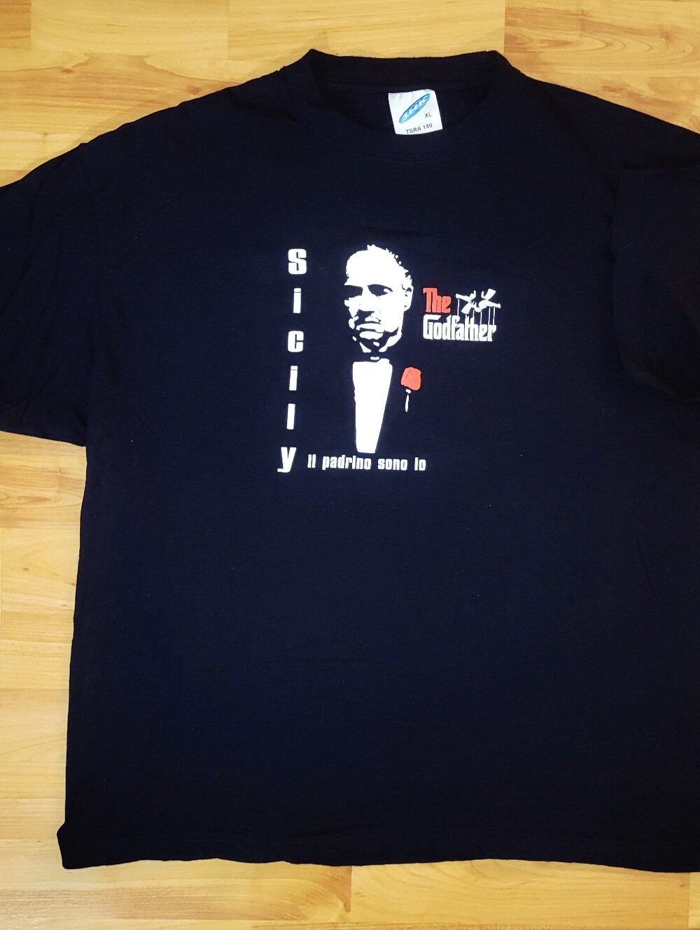Vintage The Godfather Movie Tee, Sicily il Padrino Sono io Marlon Brando, 90s XL